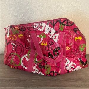 Colorful Peace Sign Duffle Bag